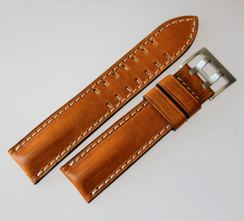 HAMILTON 22MM 7/8" real GENUINE Leather WATCH BAND STRAP brown