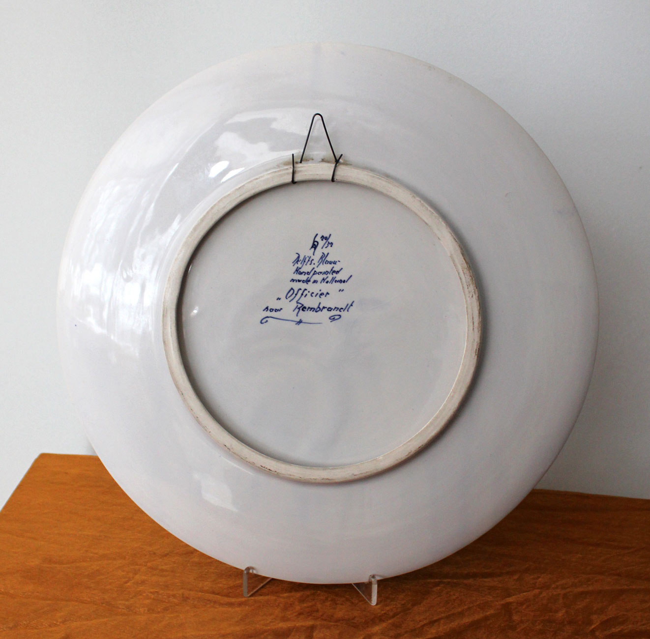 Old LARGE XL Delft Blue white COLLECTOR PLATE COLLECTOR PLATE eBay