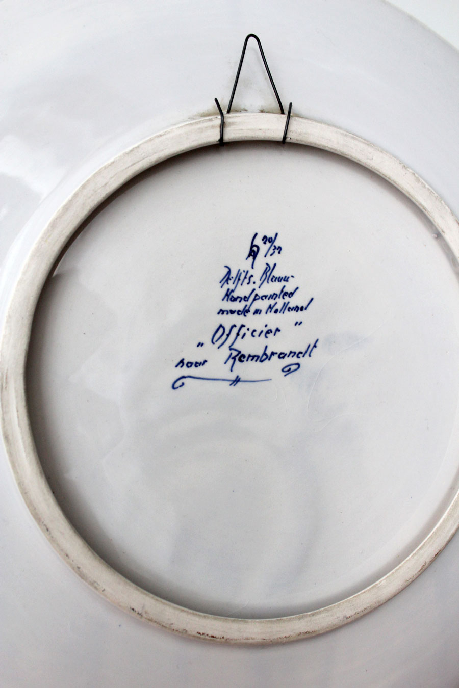 Old LARGE XL Delft Blue white COLLECTOR PLATE COLLECTOR PLATE eBay