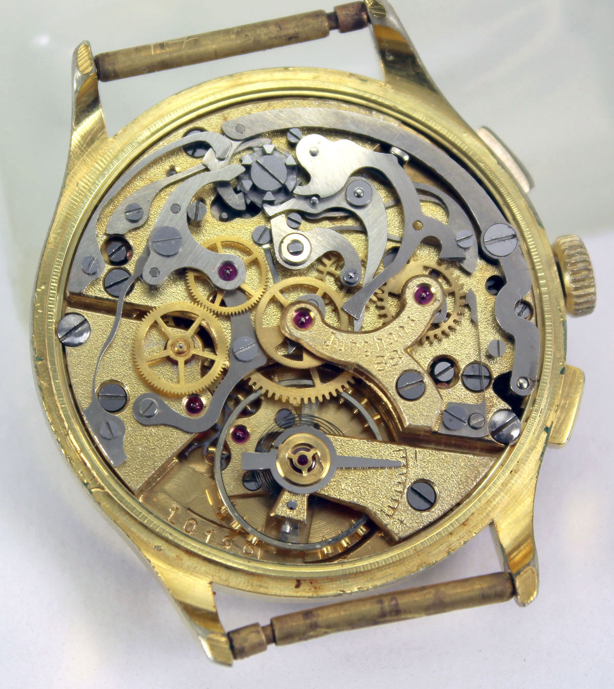 Rare Vintage Chronograph Junghans Kal. J88 Flieger Schaltrad zivile Variante eBay