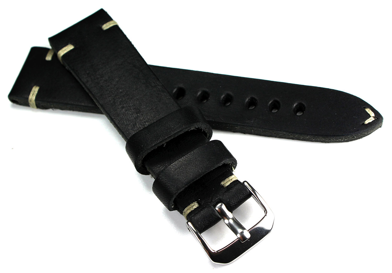 20mm handmade Germany RIOS1931 Retro Look Leather Watch Pilot Strap 20/ ...