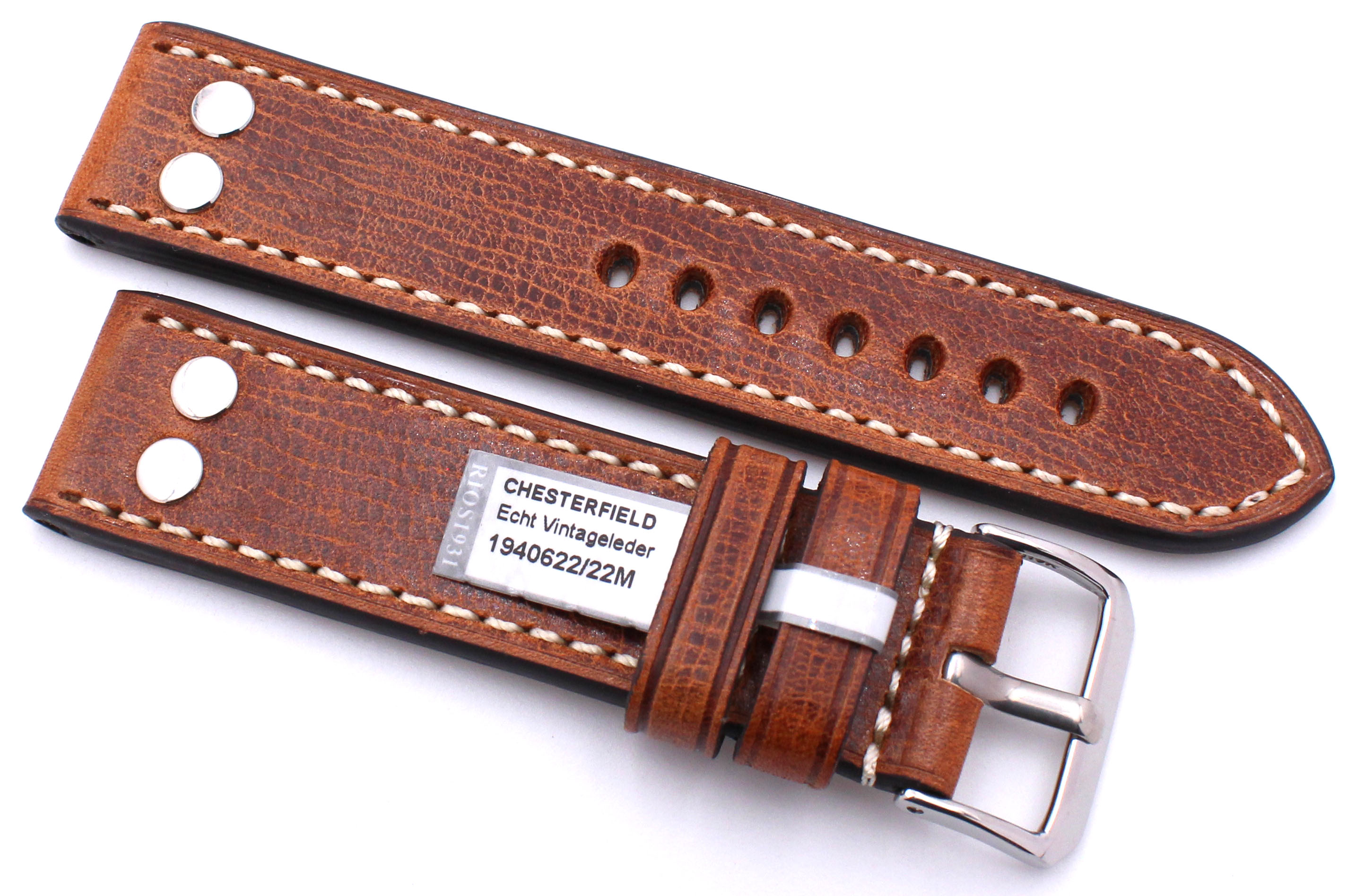 Vintage Leather 22mm Germany made RIOS1931 Pilot Aviator Style